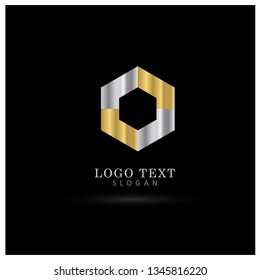 Hexagonal Elegant Logo. Symbol & Icon Vector Template.