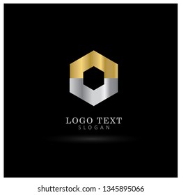 Hexagonal Elegant Logo. Symbol & Icon Vector Template.