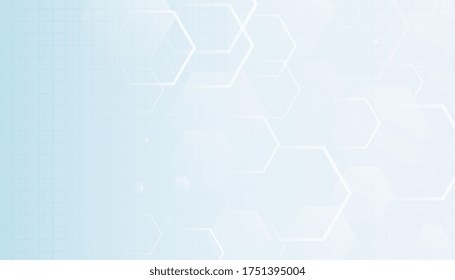 hexagonal empty background for medical and healthcare industry