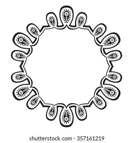 Hexagonal folk frame