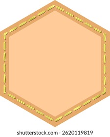 A hexagonal frame ideal for showcasing content or images, suitable for digital and print use.