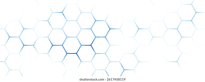 Hexagonal gaming honeycomb abstract background. Hexagon technology futuristic dark vector abstract background with blue and pink colored bright flashesunder hexagon. 