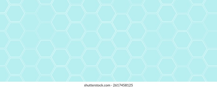 Hexagonal gaming honeycomb abstract background. Hexagon technology futuristic dark vector abstract background with blue and pink colored bright flashesunder hexagon. 
