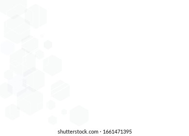 sechseckiger geometrischer Hintergrund. - genetisches, soziales Netz und zukünftiges geometrisches Muster.