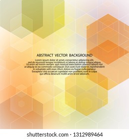 hexagonal geometric design for advertising. mosaic style 