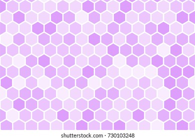 Hexagonal Geometric Pattern Pastel soft purple