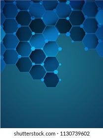 Hexagonal gradient background