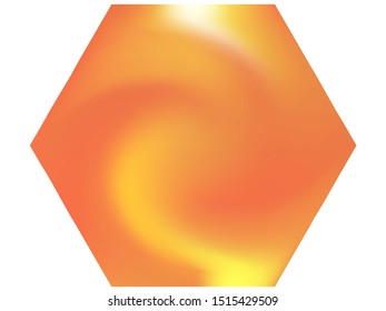 Hexagonal gradient background. Trendy soft color pastel. Simple backdrop in style of 90th, 80th, 70h. Orange modern, natural cover for your creative projects and graphic design.