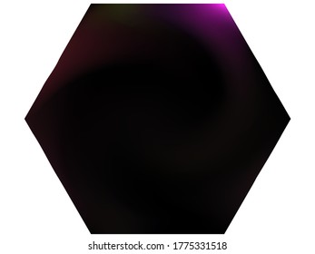 Hexagonal gradient background. Trendy soft color polygon. Flat backdrop in style of 90th, 80th, 70h. Black modern, natural cover for your creative projects and graphic design.
