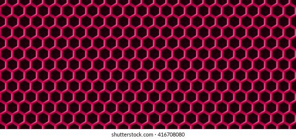 Hexagonal grid background. Cube vector background. Seamless geometric pattern. Modern style texture.