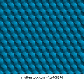 Hexagonal grid background. Cube vector background. Seamless geometric pattern. Modern style texture.