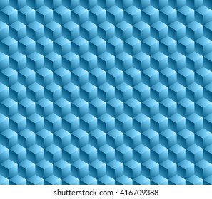 Hexagonal grid background. Cube vector background. Seamless geometric pattern. Modern style texture.