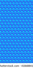 Hexagonal grid background. Cube vector background. Seamless geometric pattern. Modern style texture.