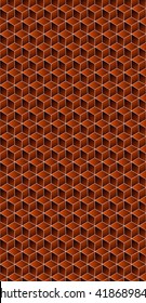 Hexagonal grid background. Cube vector background. Seamless geometric pattern. Modern style texture.