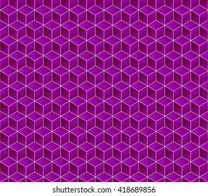 Hexagonal grid background. Cube vector background. Seamless geometric pattern. Modern style texture.