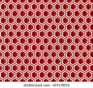 Hexagonal grid background. Cube vector background. Seamless geometric pattern. Modern style texture.