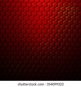 Hexagonal grid background. Vector Illustration.