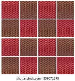 Hexagonal grid background. Vector Illustration
