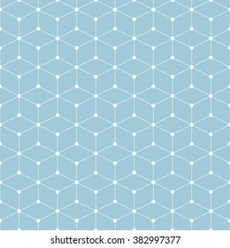 Hexagonal grid design,Vector seamless pattern.