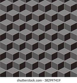 Hexagonal grid design,Vector seamless pattern.