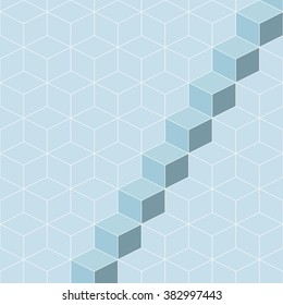 Hexagonal grid design,Vector seamless pattern.