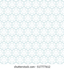 Hexagonal grid design,Vector seamless pattern.