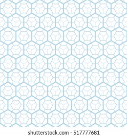Hexagonal grid design,Vector seamless pattern.