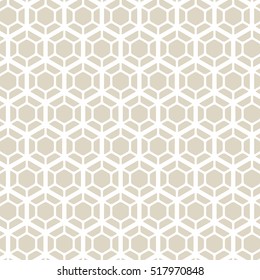 Hexagonal grid design,Vector seamless pattern.