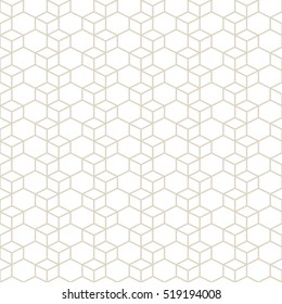 Hexagonal grid design,Vector seamless pattern.