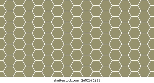 Hexagonal Grid Pattern on Beige