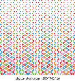 Hexagonal Halftone Pattern Background. Hexagonal cell texture. Hexagon on white background. Fashion geometric design. Graphic style for wallpaper, wrapping, fabric, Vector.