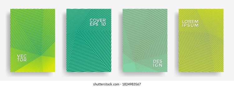 Hexagonal Halftone Pattern Cover Pages Vector Stock Vector (Royalty ...