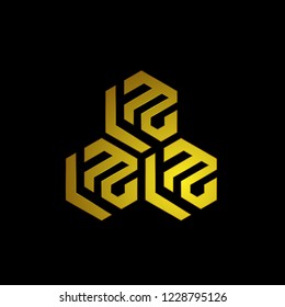 hexagonal or honey comb logo with deep philosophy for technology or business startup company. hexagonal or honey comb has mean innovation.