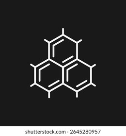 Panal Hexagonal, Icono De Estructura Química Ciencia De Materiales, Química E Interconexión