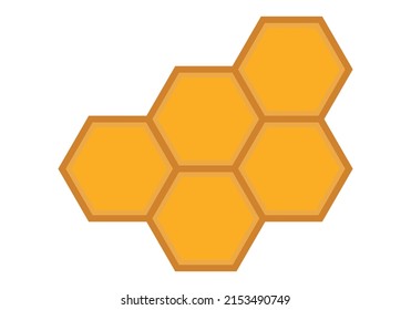 Hexagonal honeycomb icon on white background.