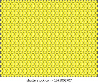 Hexagonal honeycomb pattern, vector background