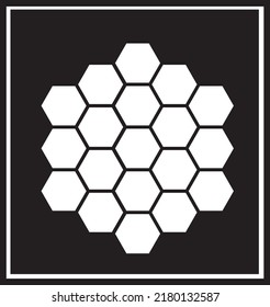 hexagonal image design for background