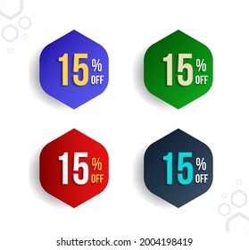 Hexagonal Label - 15% Off