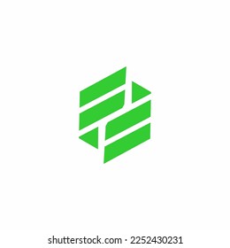 Plantilla De Logotipo De Letra Hexagonal F. Letra F logo hexagonal creativo 3d de color. Letra F logotipo plegable hexagonal