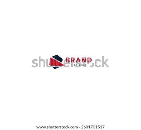 Hexagonal Letter Q Logo,  Modern and Geometric Design with White Background.