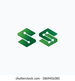 concepto de logotipo geométrico de la letra hexagonal