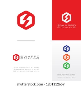 Hexagonal Letter S Logo