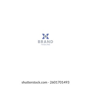 Hexagonal Letter X Logo, Modern and Geometric Design with White Background. 