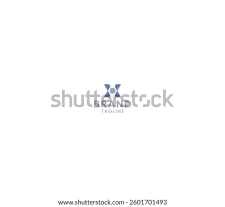 Hexagonal Letter X Logo, Modern and Geometric Design with White Background. 