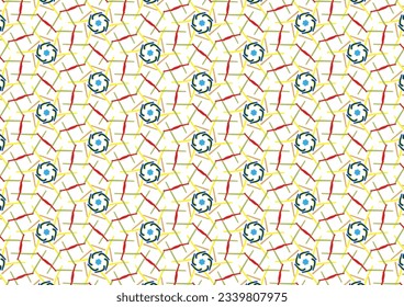 Hexagonal line seam like star
