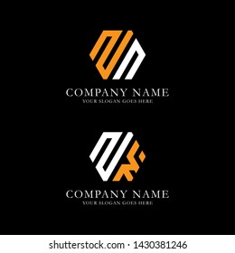 hexagonal line of ZN initial letter logo inspiration , Z and N combination vector 