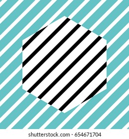 Hexagonal lines texture