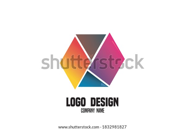 Hexagonal Logo Design Ai Stock Vector (Royalty Free) 1832981827 ...