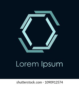 Hexagonal Logo Icon Design Template Vector Stock Vector (Royalty Free ...