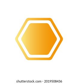 Hexagonal Logo Symbol Orange Color Vector Stock Vector (Royalty Free ...